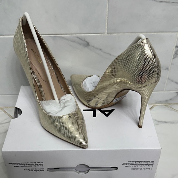 Aldo Stessy 2.0 Gold Heels - Picture 6 of 7